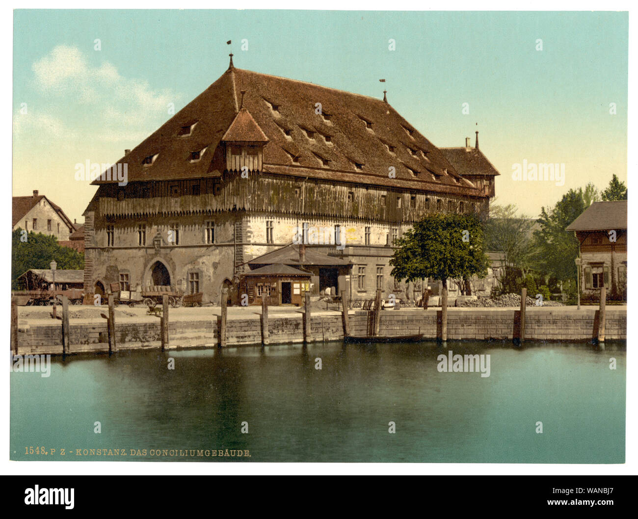 Edificio del consiglio di Costanza (ossia Konstanz), Baden, Germania; titolo dalla Detroit Publishing Co., catalogo J-sezione estera. Detroit, Michigan. : Detroit Photographic Company, 1905.; fa parte di: Viste della Germania nella stampa Photochrom collection.; stampa n. 1548. Foto Stock