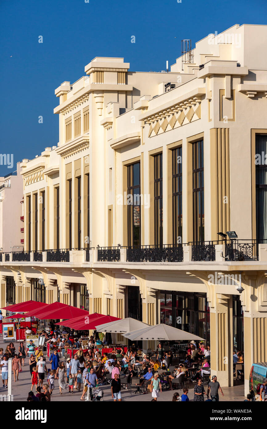 Il Casinò Municipale di Biarritz (dei Pirenei atlantici - Aquitaine - Francia). Questo spazio saluta il Vertice G7 2019 Dal 24 al 26 agosto. Foto Stock
