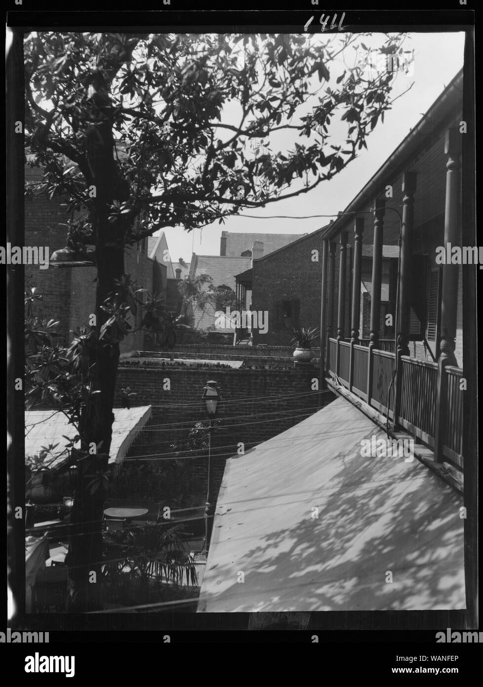 Courtyard balconi, New Orleans Foto Stock