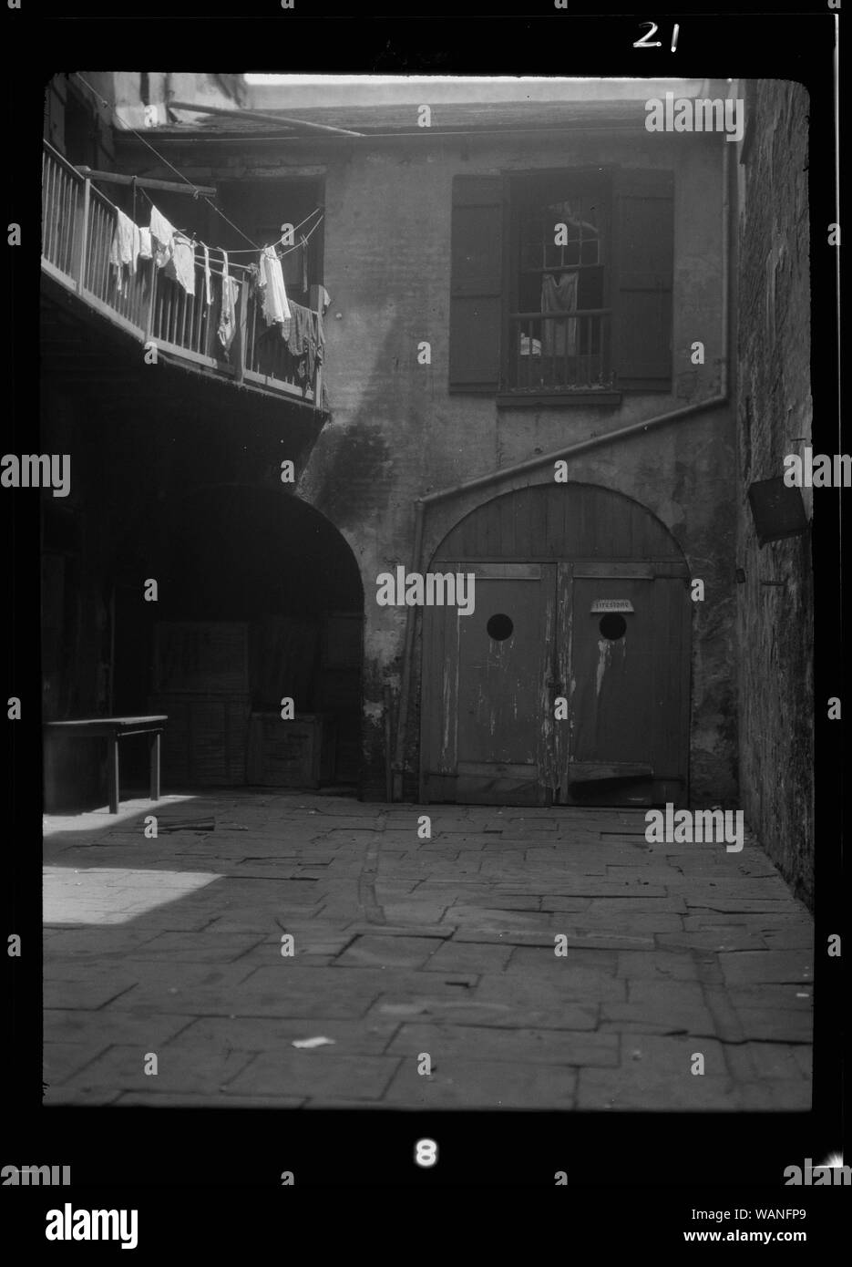 Cortile, New Orleans Foto Stock