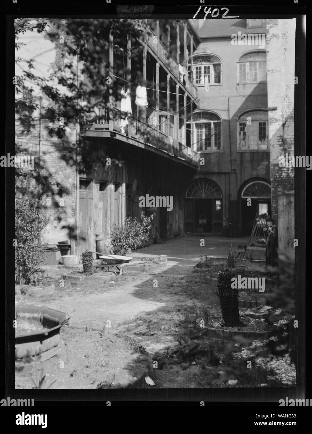 Cortile, New Orleans Foto Stock