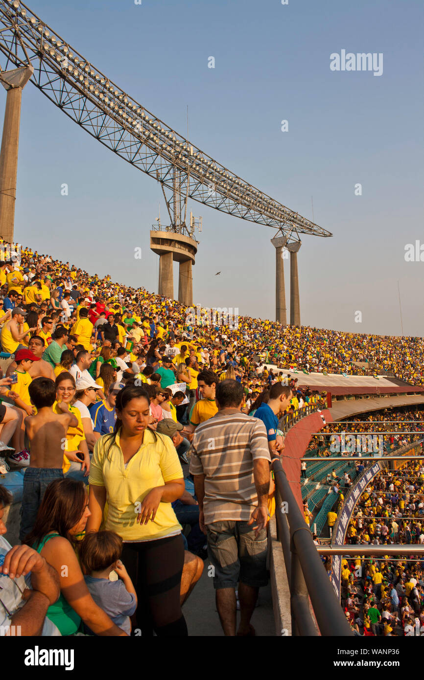 Estádio do Morumbi - Brasil 1 X 0 África do Sul, São Paulo, Brasile Foto Stock