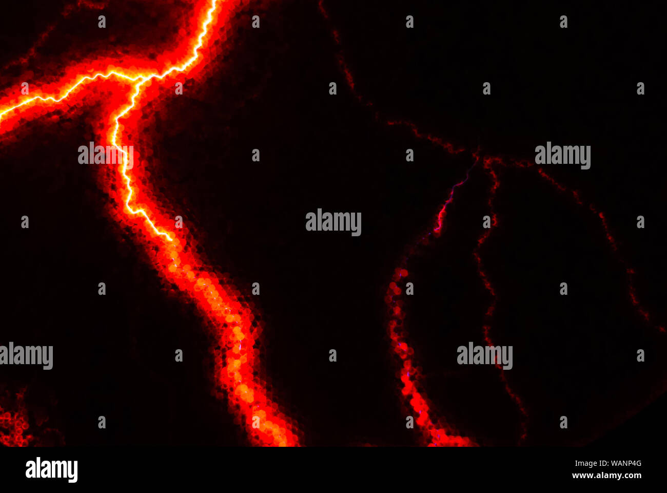 Abstract background industriale - glow scarica elettrica in gas inerte Foto Stock