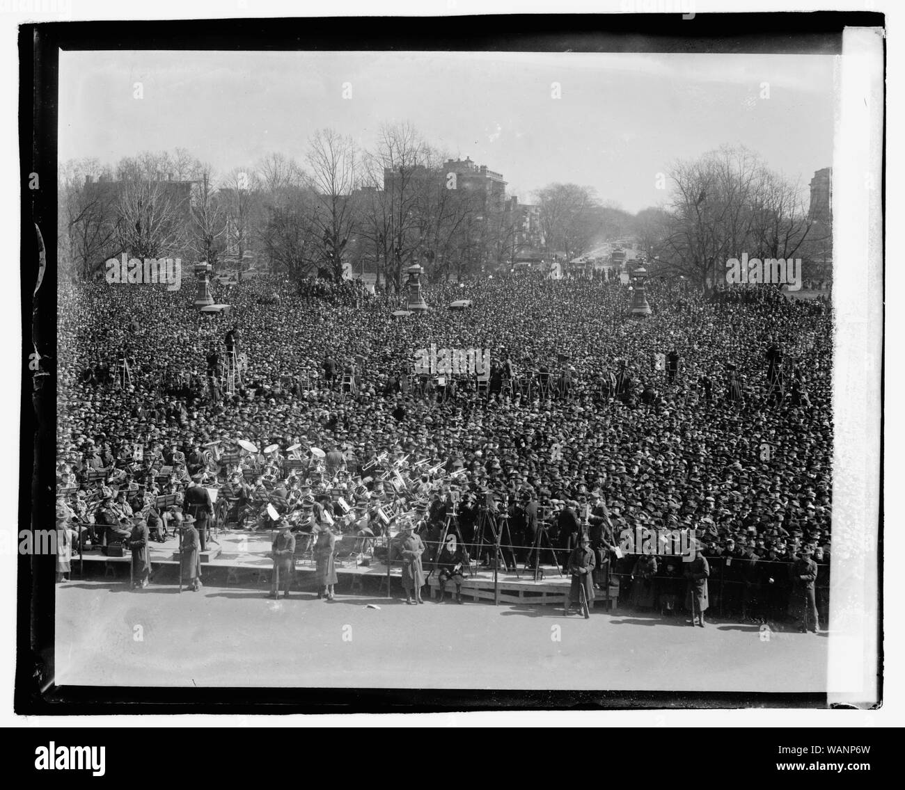 La folla al Capitol Foto Stock