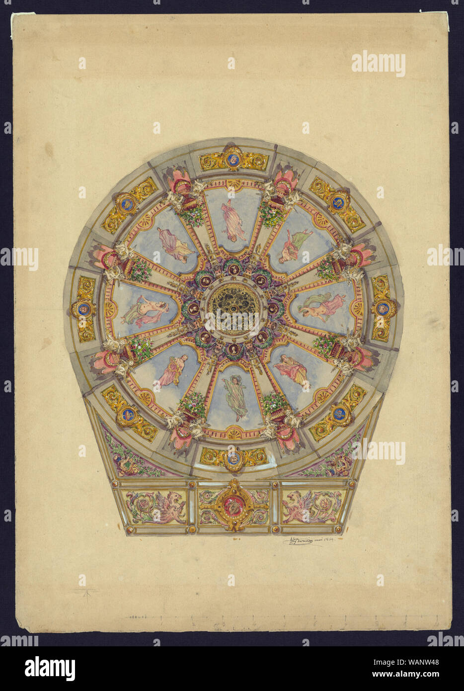 Cupola. Studio] / S. L. Bernier mai 1869 Foto Stock