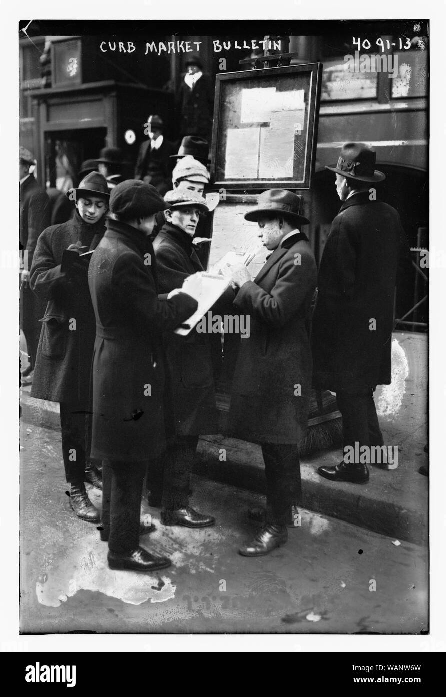 Frenare bollettino di mercato Foto Stock