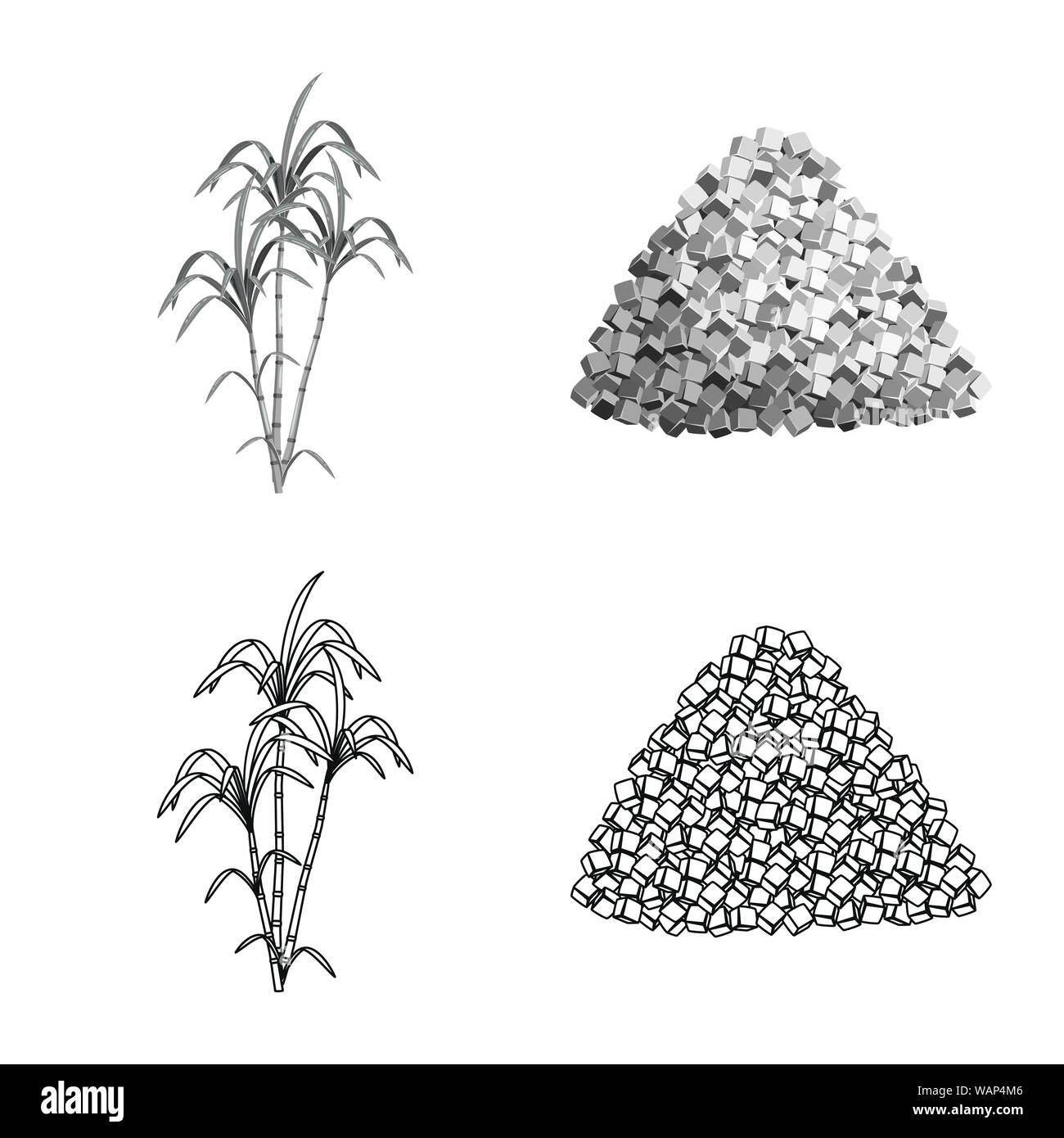 Oggetto isolato di fattoria e agricoltura segno. Set di fattoria e stock di tecnologia illustrazione vettoriale. Illustrazione Vettoriale