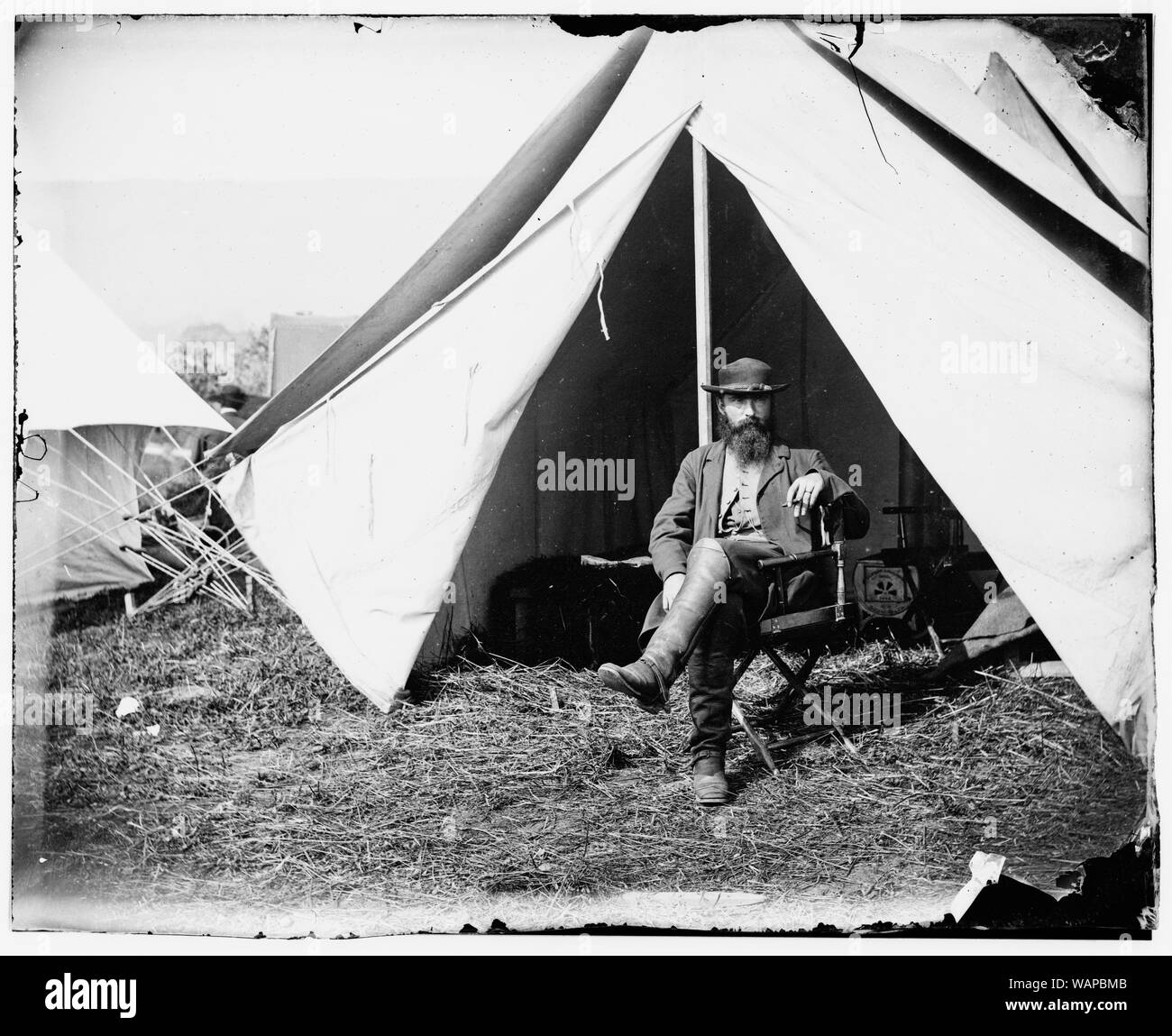 Daniel Cole, una scout federale al servizio segreto quartier generale di reparto, esercito del Potomac Foto Stock