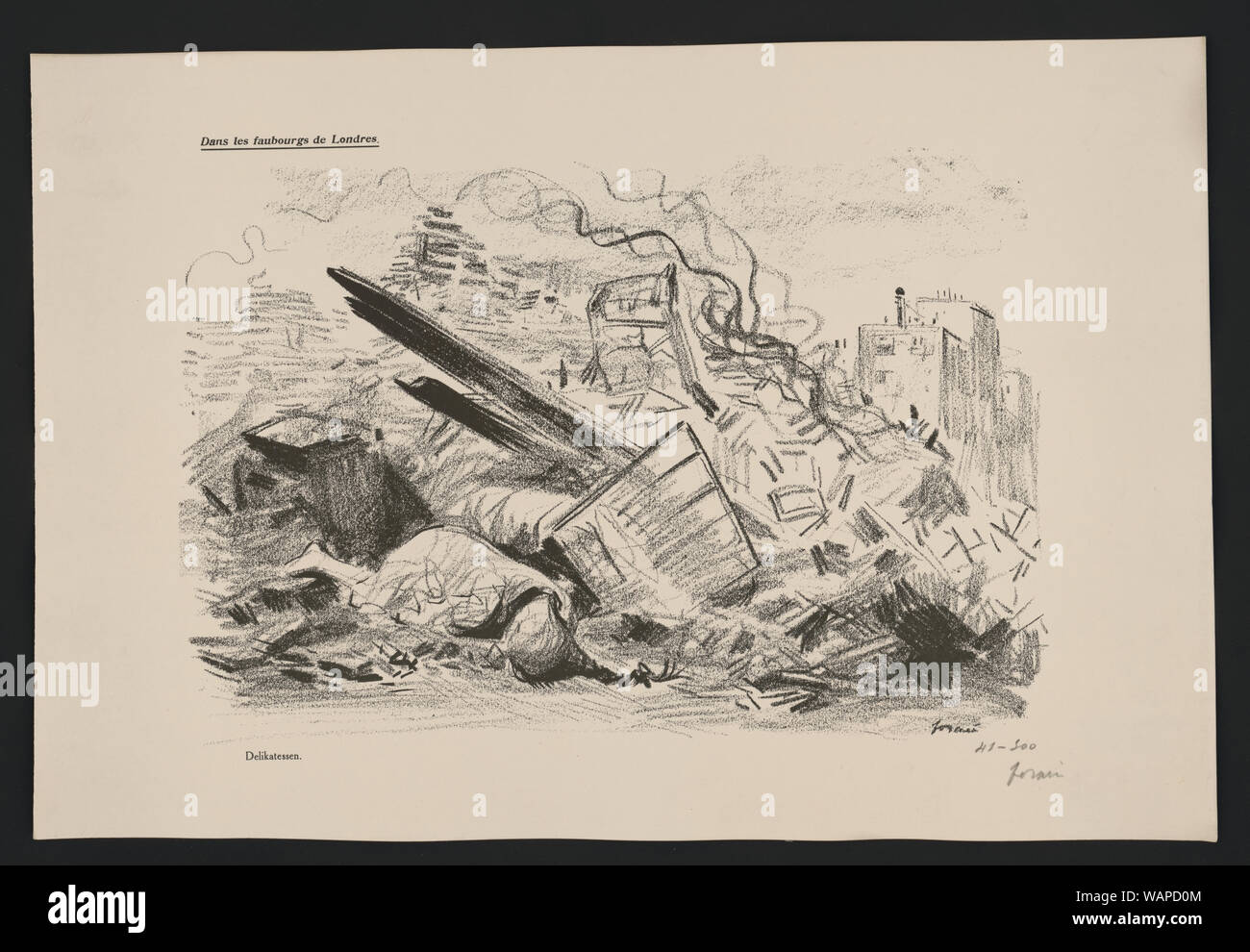 Dans les Faubourg de Londres. Delikatessen Foto Stock