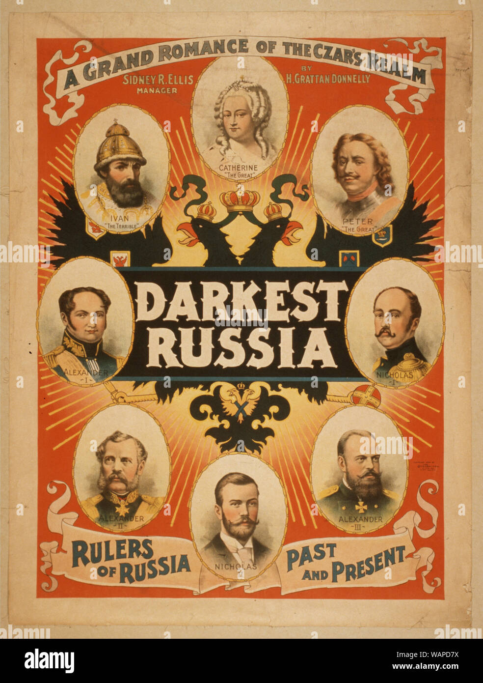 La Russia più scuro di un grand romance dello zar il realm. Foto Stock