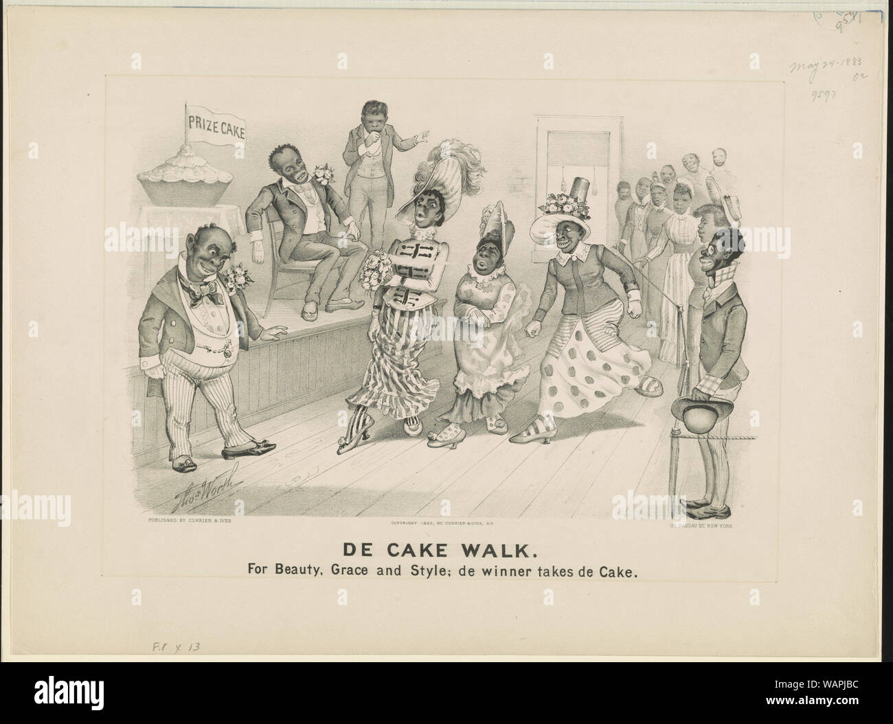 De torta a piedi: per bellezza e grazia e stile; de vincitore prende de torta Foto Stock