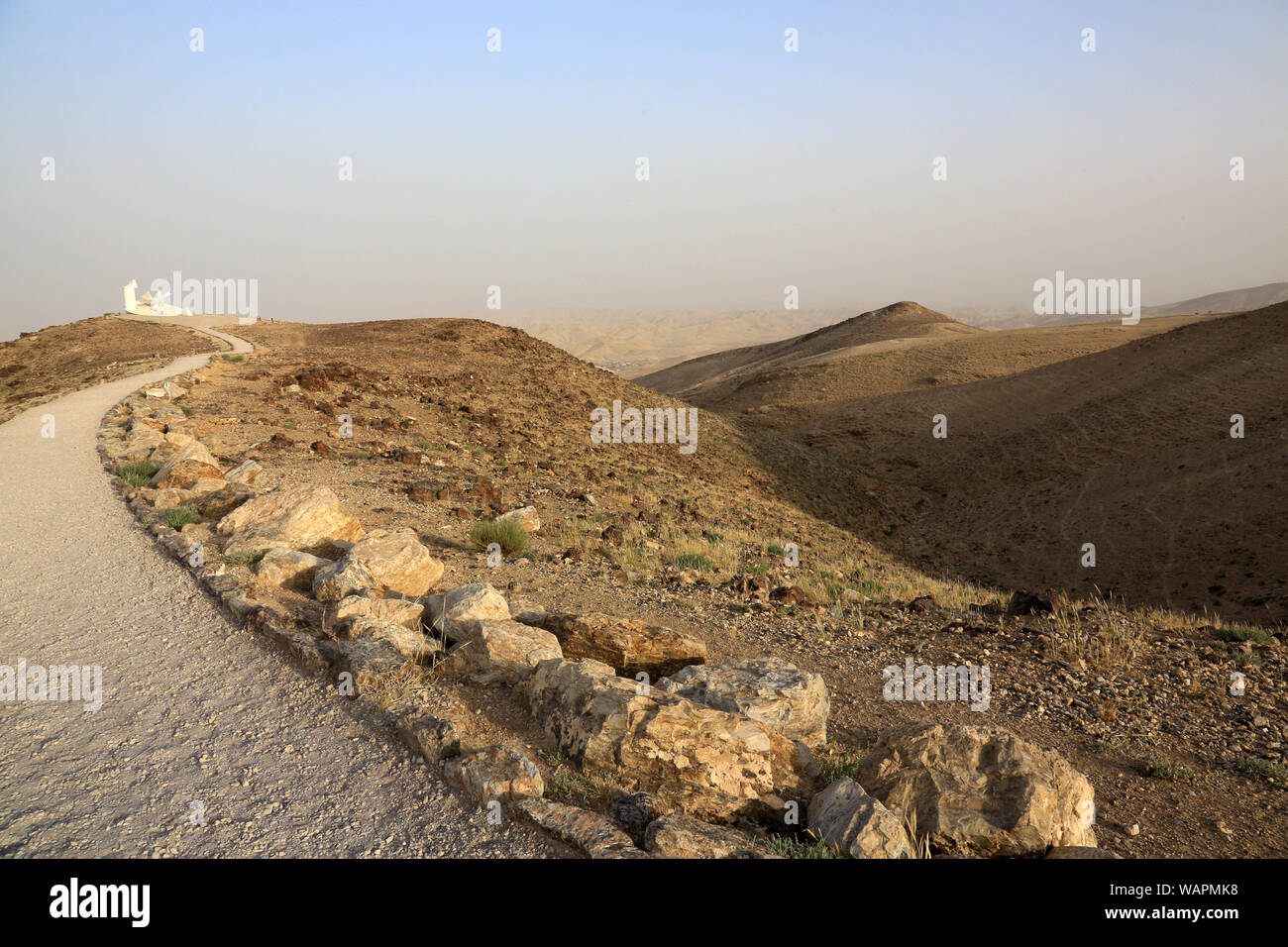 Mitzpe Moav. Mitzpe Mo'av. (Mo'Lookout av). Yigal Tumarkin's Monument in Moav Outlook. Arad. Israël. Foto Stock