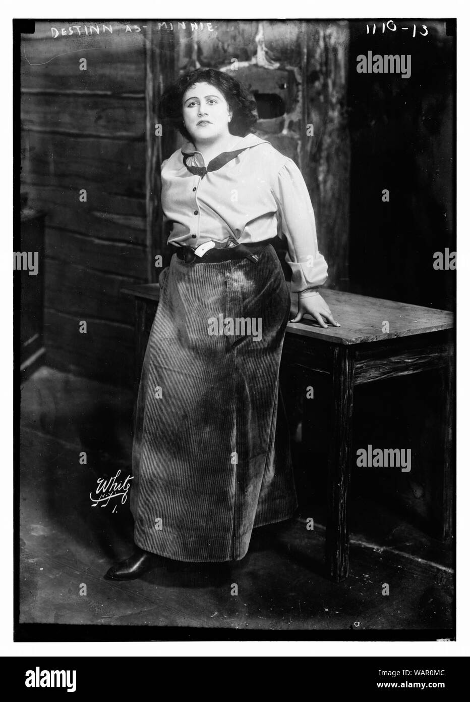 Destinn come Minnie, Bianco, NY / Bianco Foto Stock