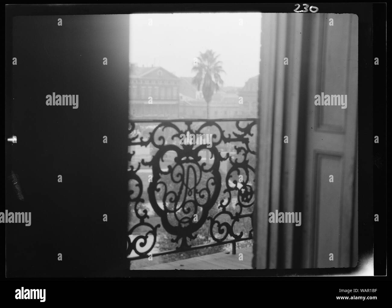 Dettaglio del balcone Pontalba, New Orleans Foto Stock