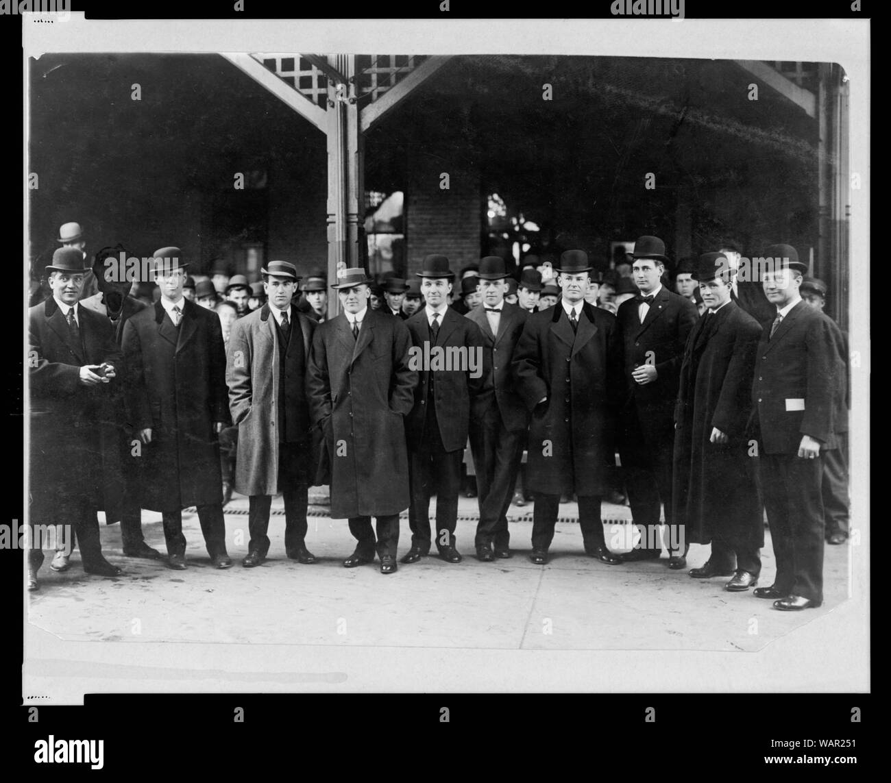 Detroit Baseball Club lasciando per la formazione sede di San Antonio, Texas Foto Stock