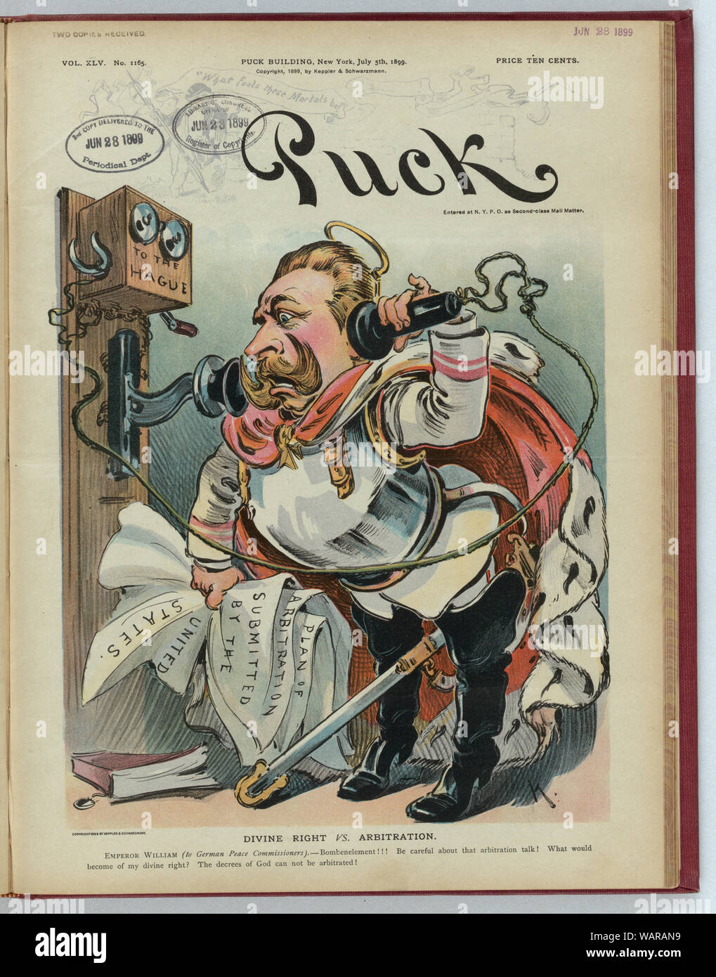 Il diritto divino vs arbitrato / K. Foto Stock