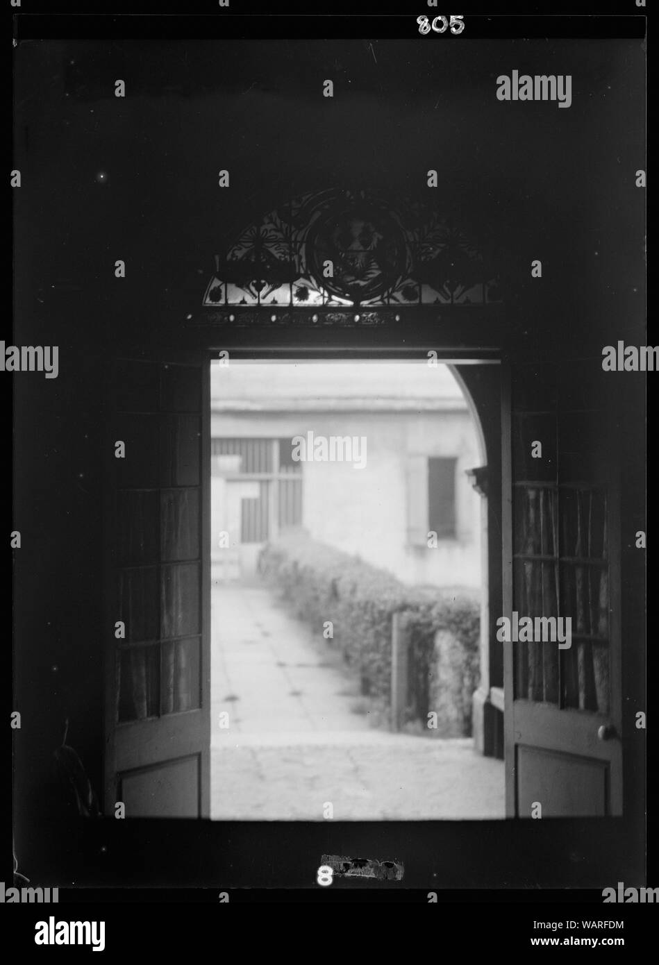 Porta e il cortile del convento delle Orsoline, New Orleans Foto Stock