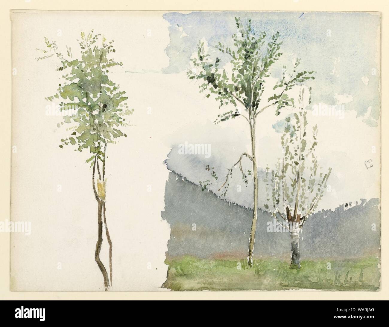 Disegno del paesaggio, schizzi, ca. 1900 Foto Stock
