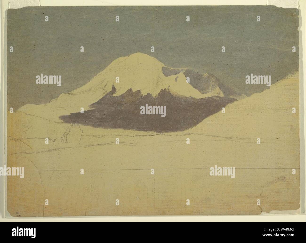 Disegno, Monte Chimborazo, Ecuador, Luglio 1857 Foto Stock