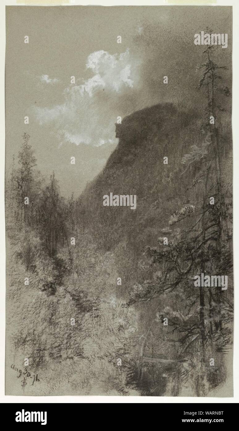 Disegno, il vecchio uomo di montagna, New Hampshire, 30 agosto 1876 Foto Stock