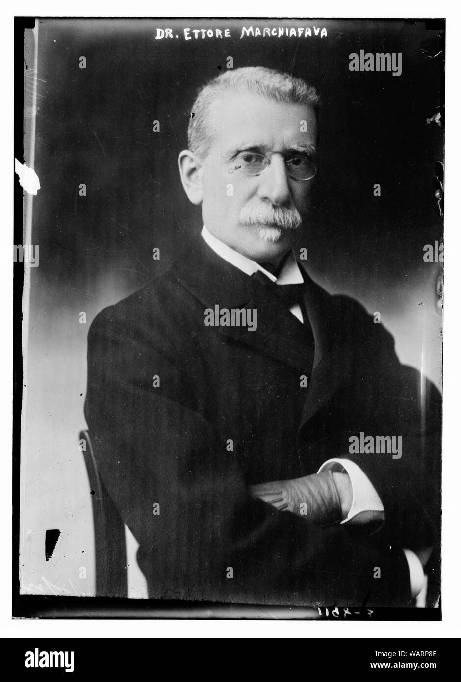 Il Dottor Ettore Marchiafava Foto Stock