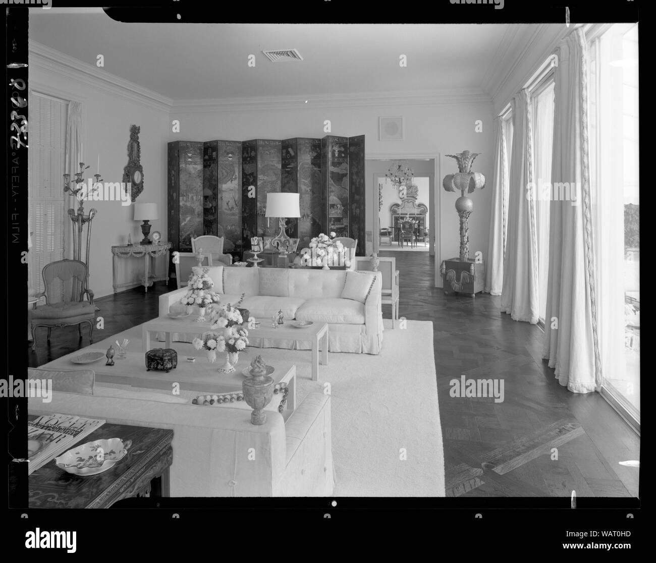 Il dott. e la Sig.ra Leon Levy, residence a 1409 S. Ocean Blvd., Palm Beach. Foto Stock
