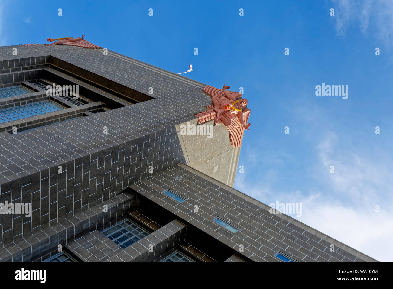 Grande edificio postale (General Post Office), GPO, Bangkok Foto Stock
