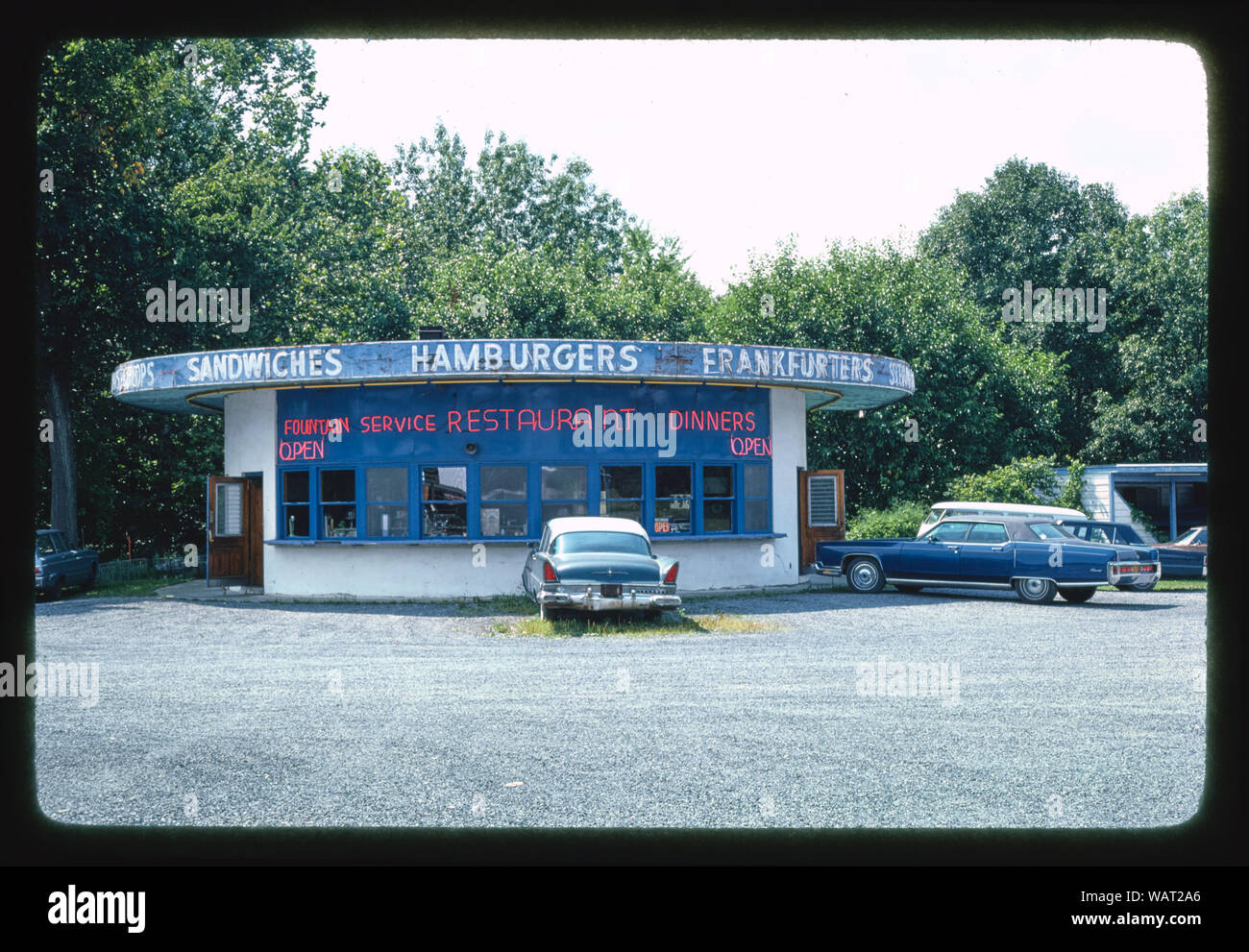 Drive-in ristorante, RTS. 9 & 96, Rhinebeck, New York Foto Stock