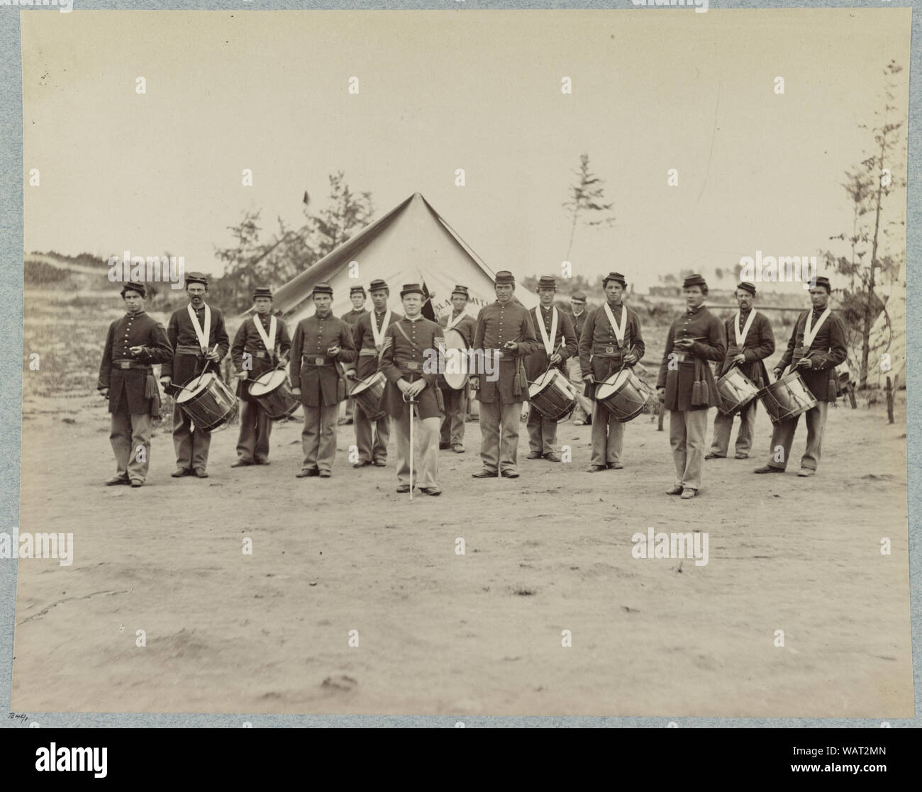 Drum Corps, trentesimo Pennsylvania Inf'y Foto Stock