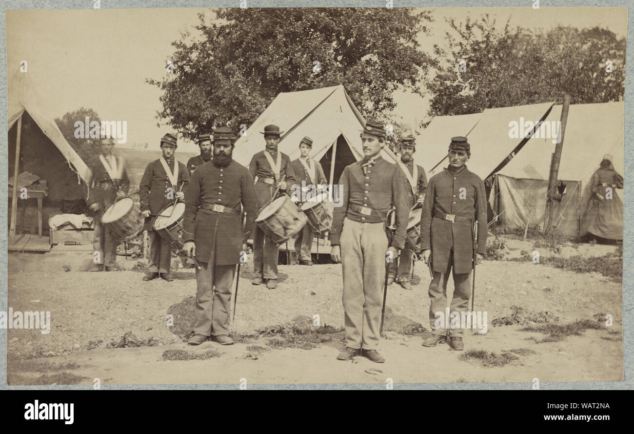 Drum corps dal reggimento non identificato Foto Stock