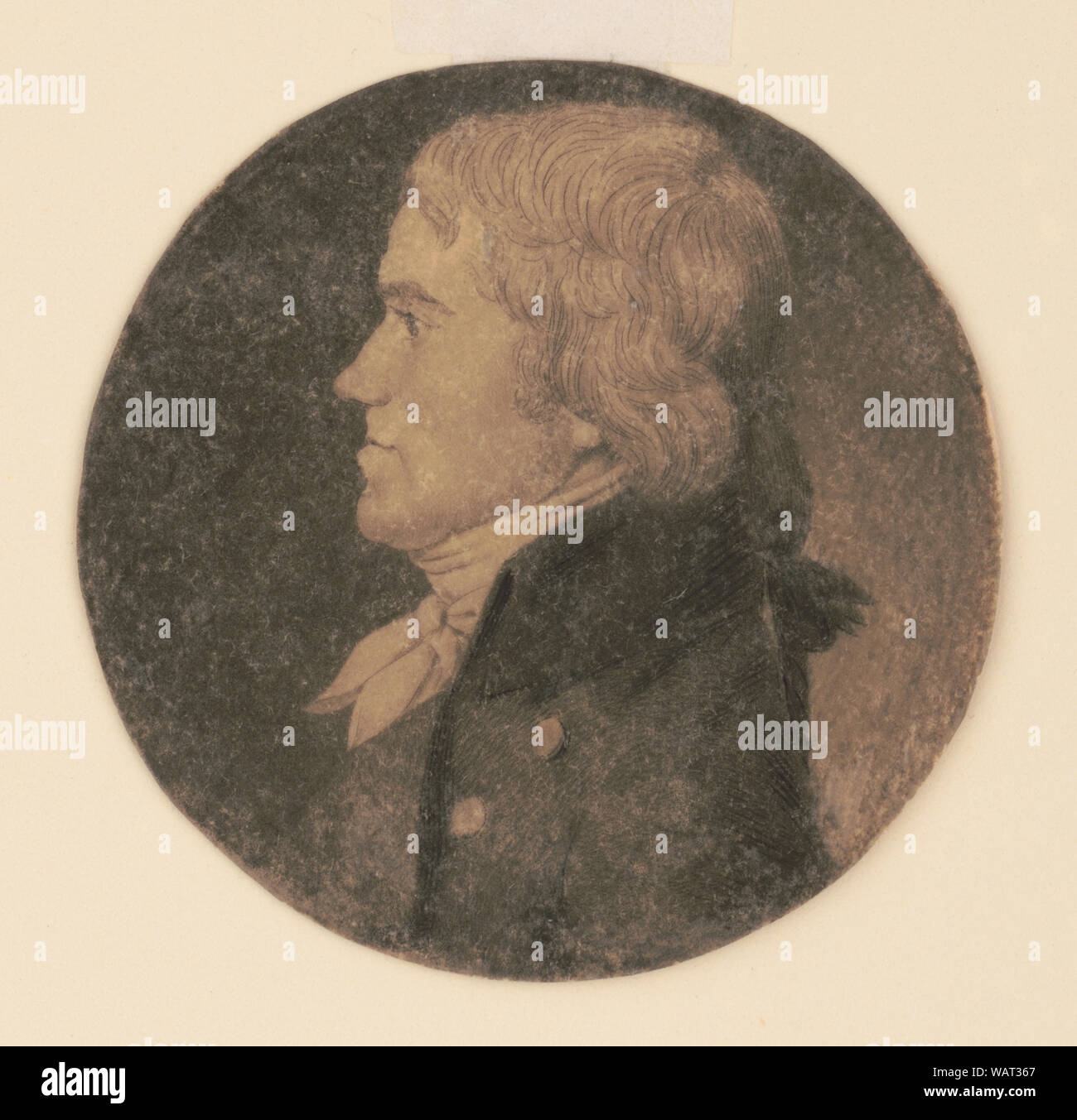 Ducatel Edme, testa e spalle ritratto, Profilo sinistro Foto Stock