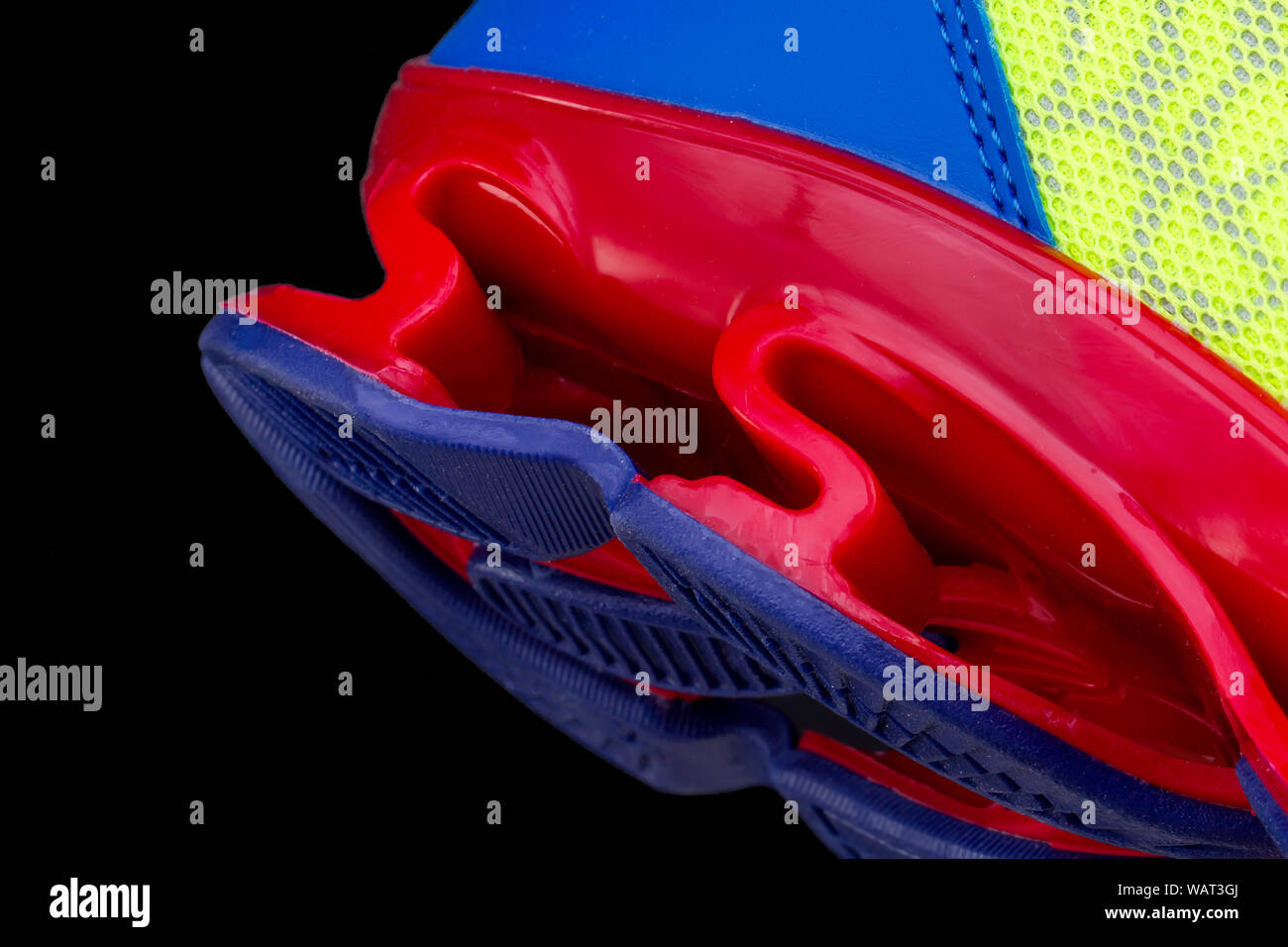 Frammento di La red sneaker suola. La consistenza del materiale di calzature sportive Foto Stock