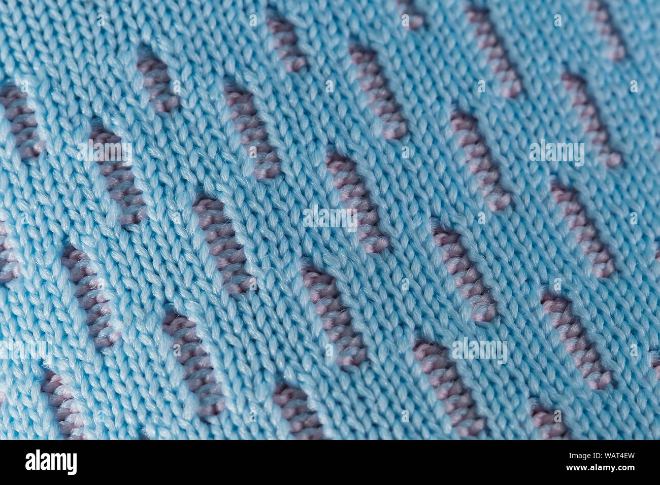 Frammento di un tessuto blu sneaker. La consistenza del materiale di calzature sportive Foto Stock