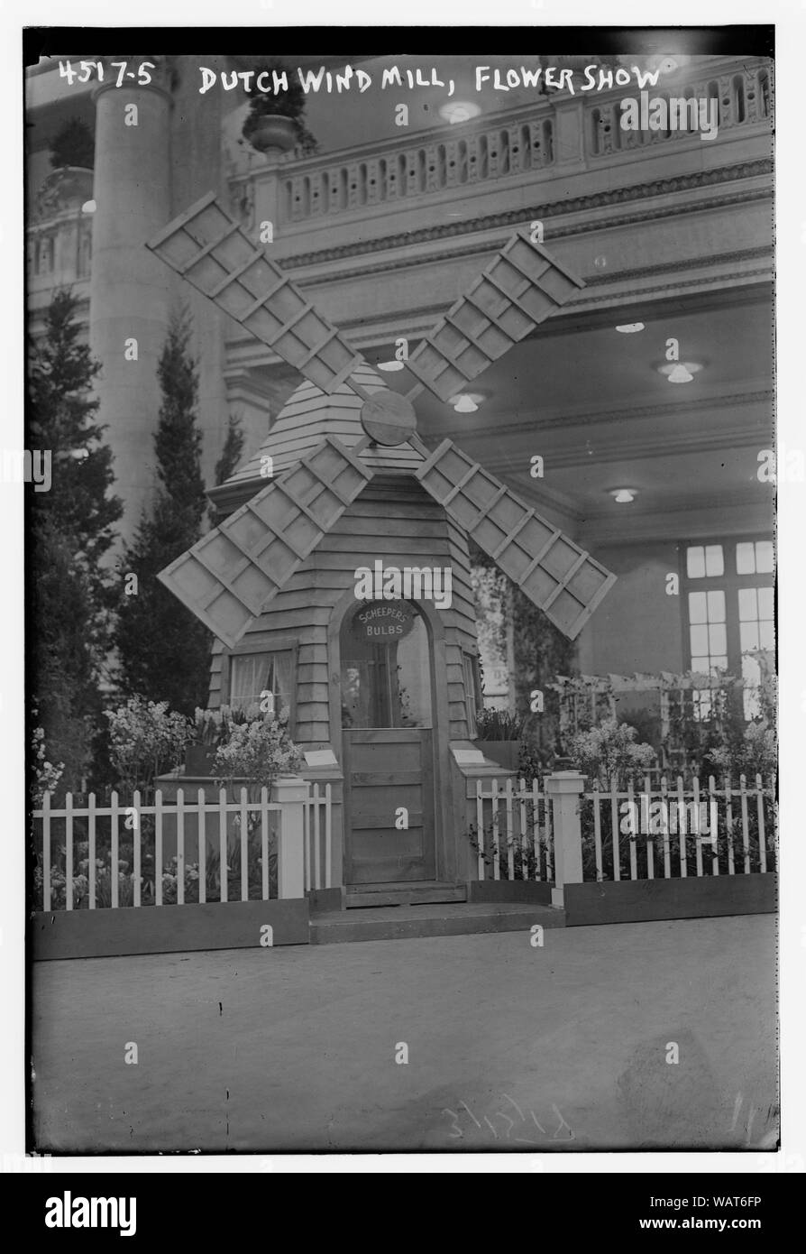 Mulino a vento olandese, Flower Show Foto Stock