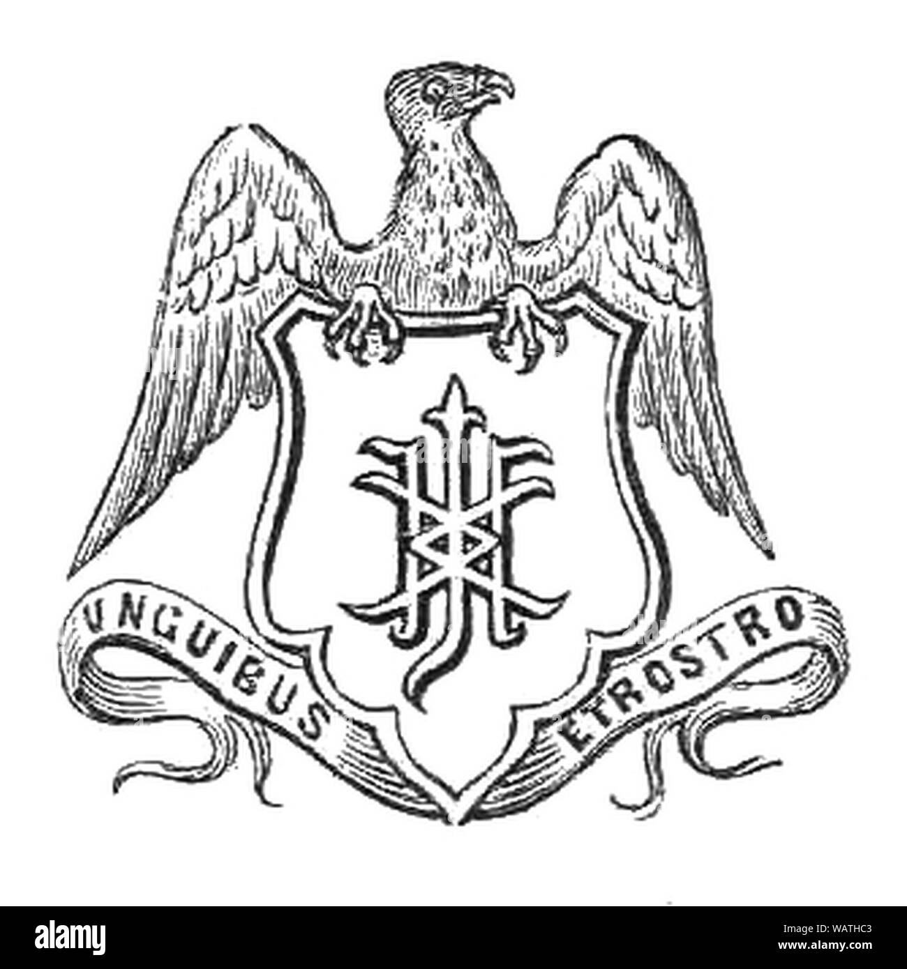 Drukarnia J. I. Kraszewskiego w Dreznie logo. Foto Stock