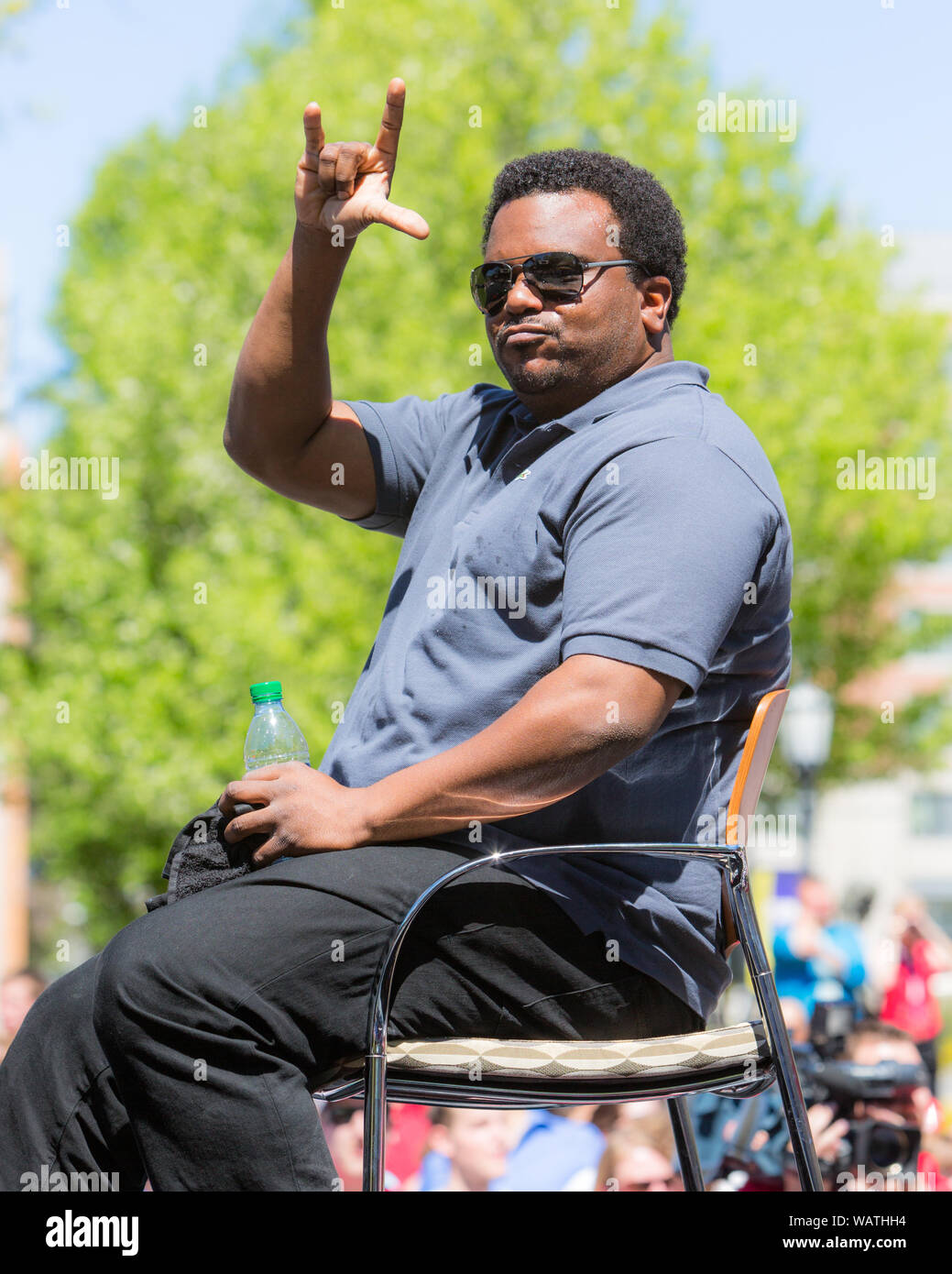 Maggio 2013, l'Ufficio venne Scranton,Pa. Dopo il finale è stato girato (prima della messa in onda).molta emozione tra il cast che potrebbe essere stata l'ultima volta insieme Foto Stock