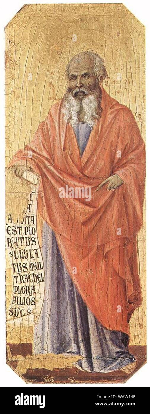 Duccio di Buoninsegna - Geremia - Foto Stock