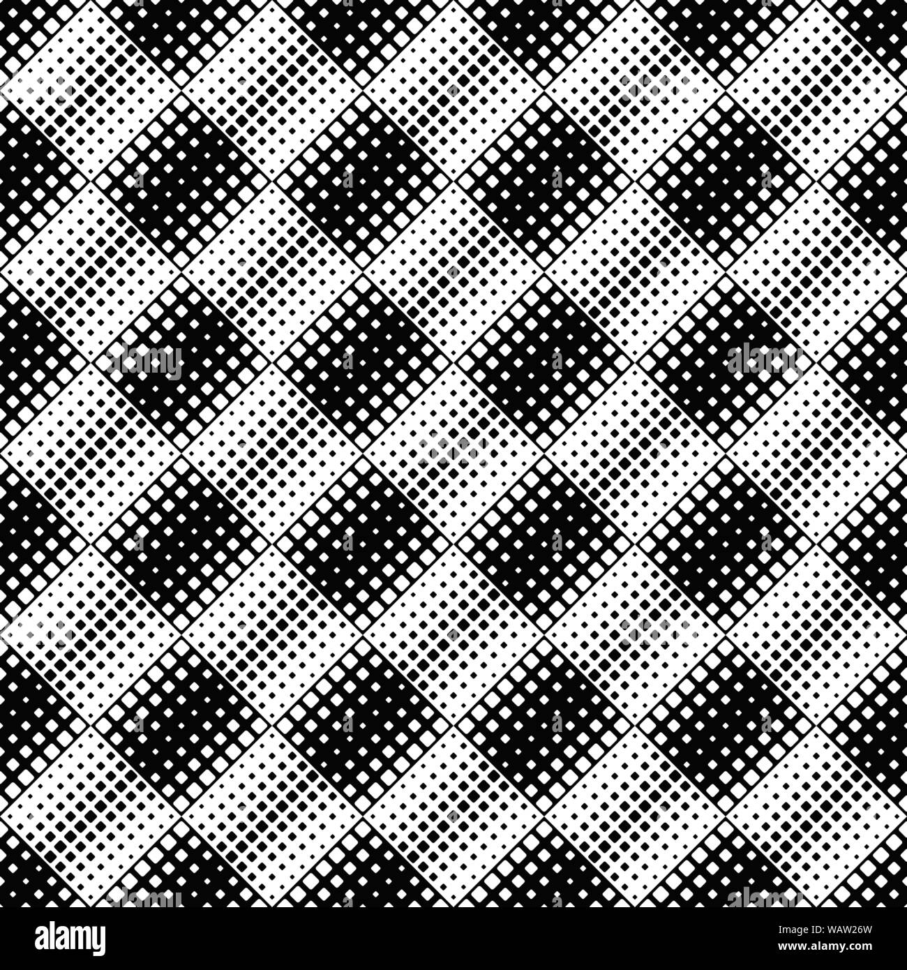 Quadrato con angoli arrotondati sfondo pattern - monocromatico abstract vettore grafico da piazze Illustrazione Vettoriale