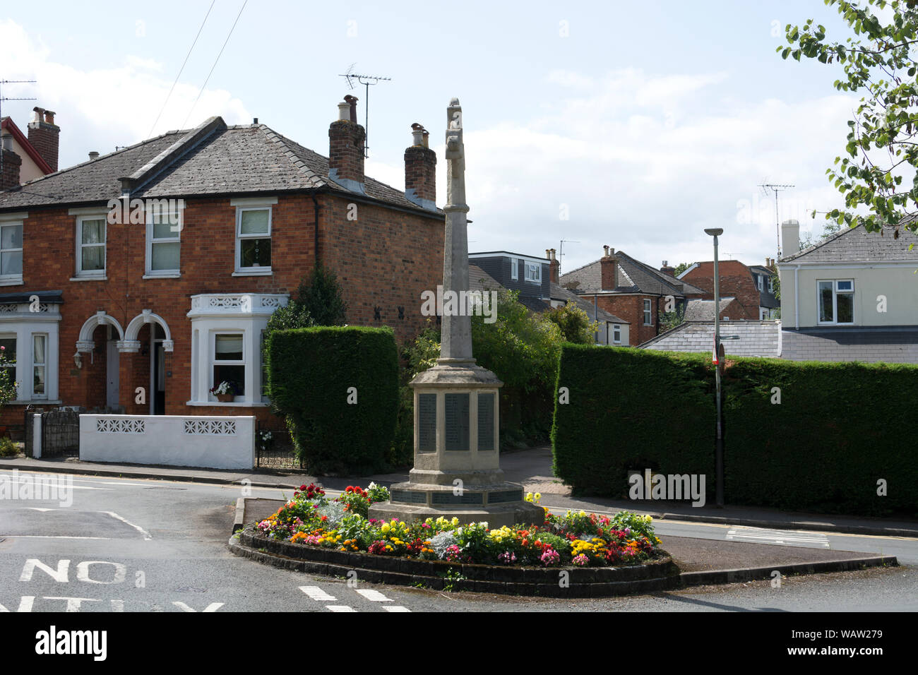 Il memoriale di guerra, Charlton Kings, Gloucestershire, England, Regno Unito Foto Stock