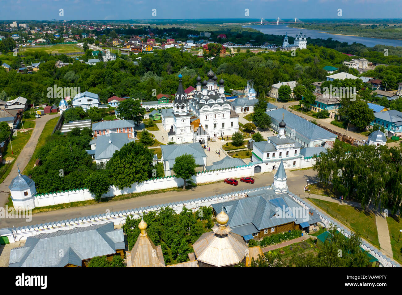 Annunciazione del monastero di Murom, Russia. Antenna fuco vista panoramica Foto Stock