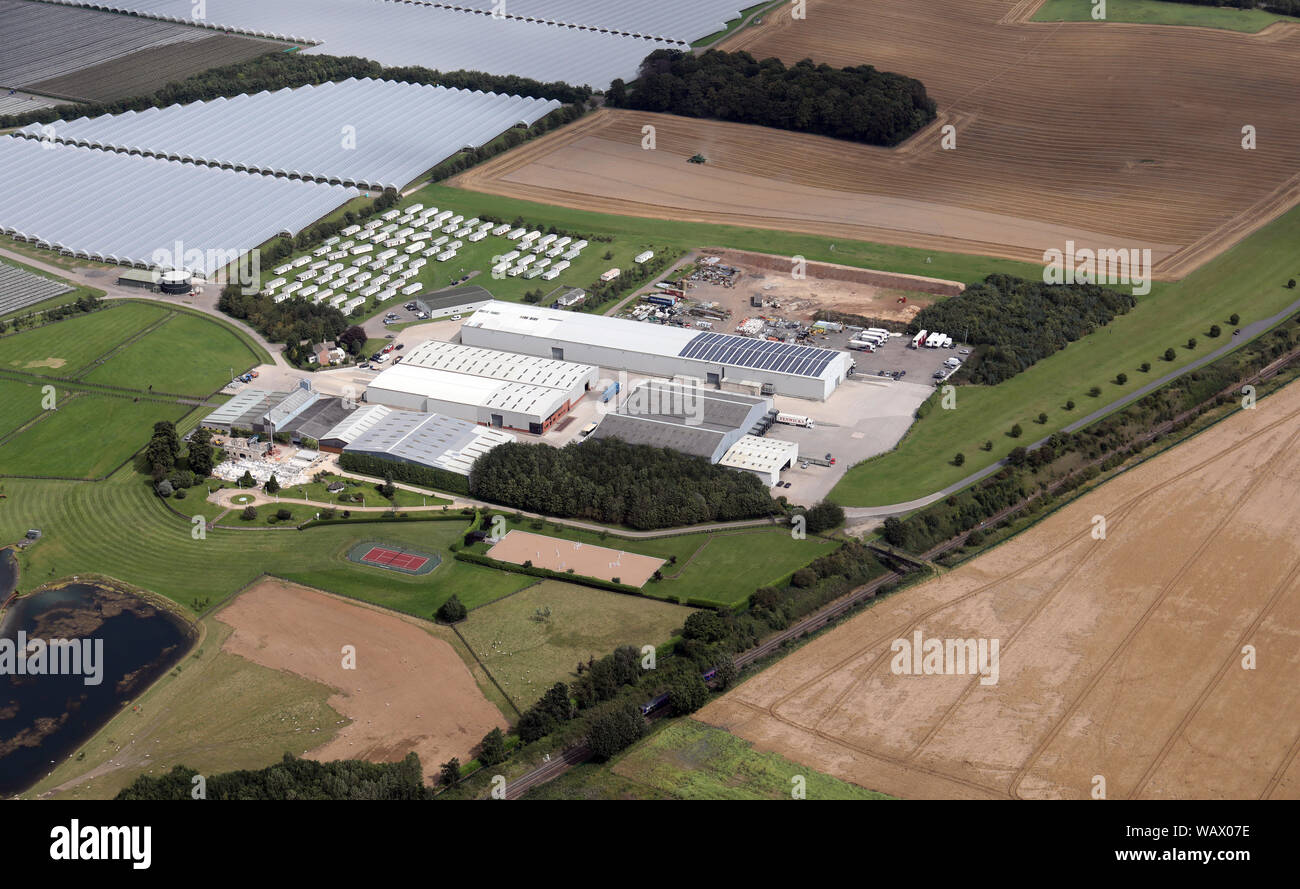 Vista aerea del Makins, Sturton Grange, Garforth, Leeds LS25 4DZ Foto Stock