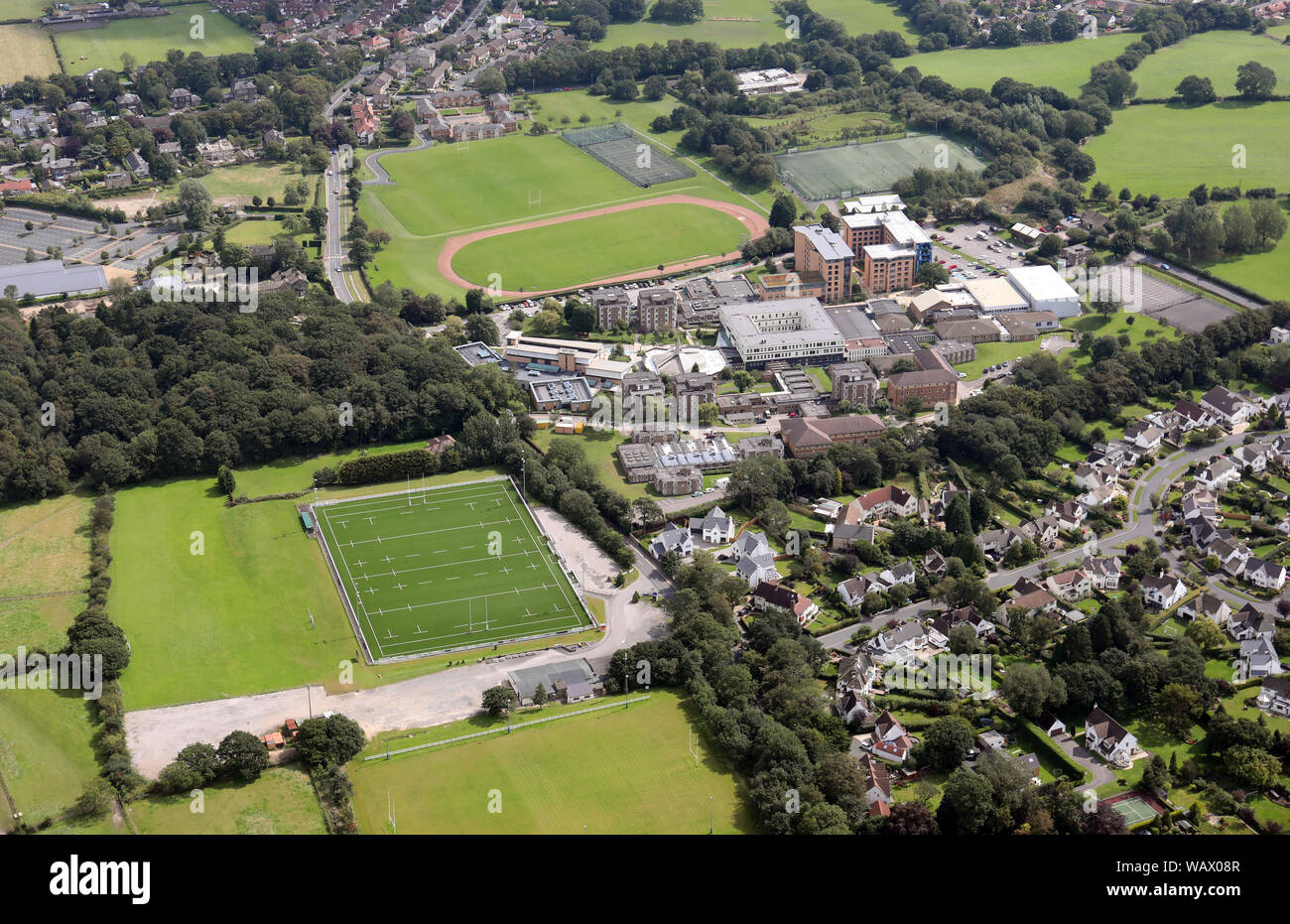 Vista aerea di Leeds Trinity University Foto Stock