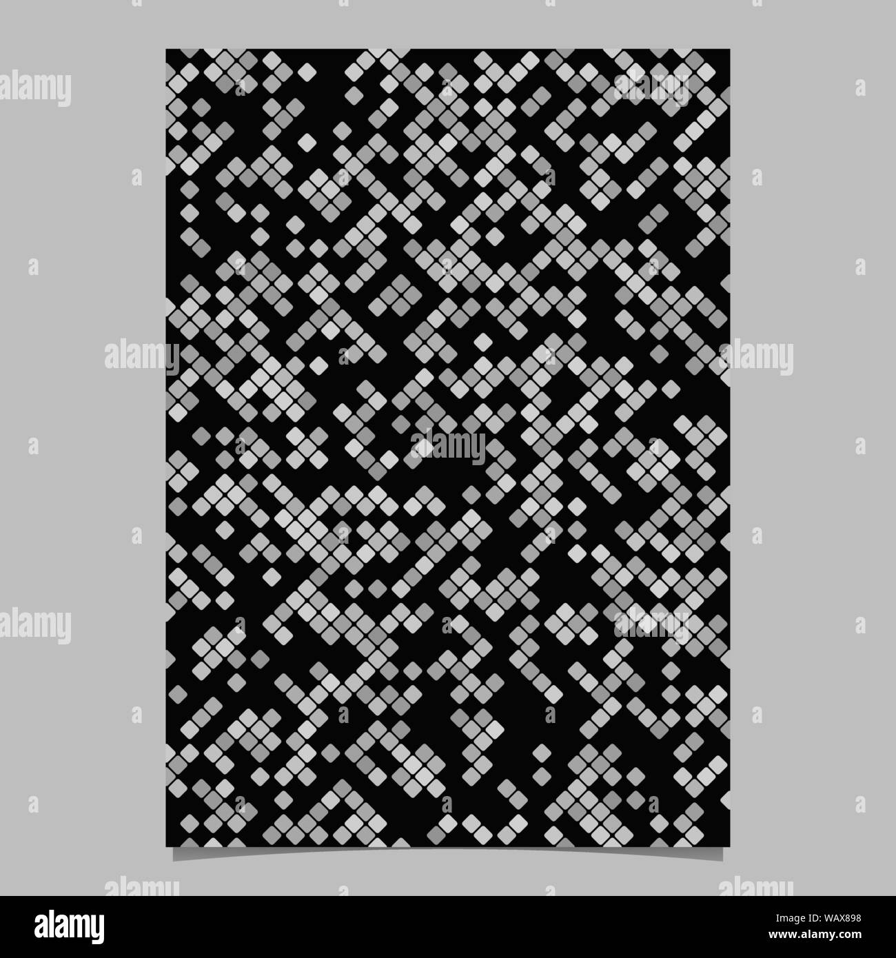 Grigio geometrico astratto diagonal disegno quadrato modello brochure Illustrazione Vettoriale