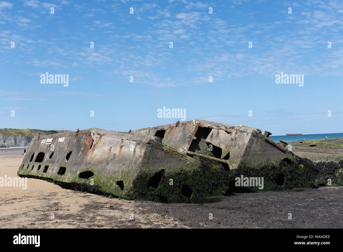 Resti del porto di gelso Foto Stock