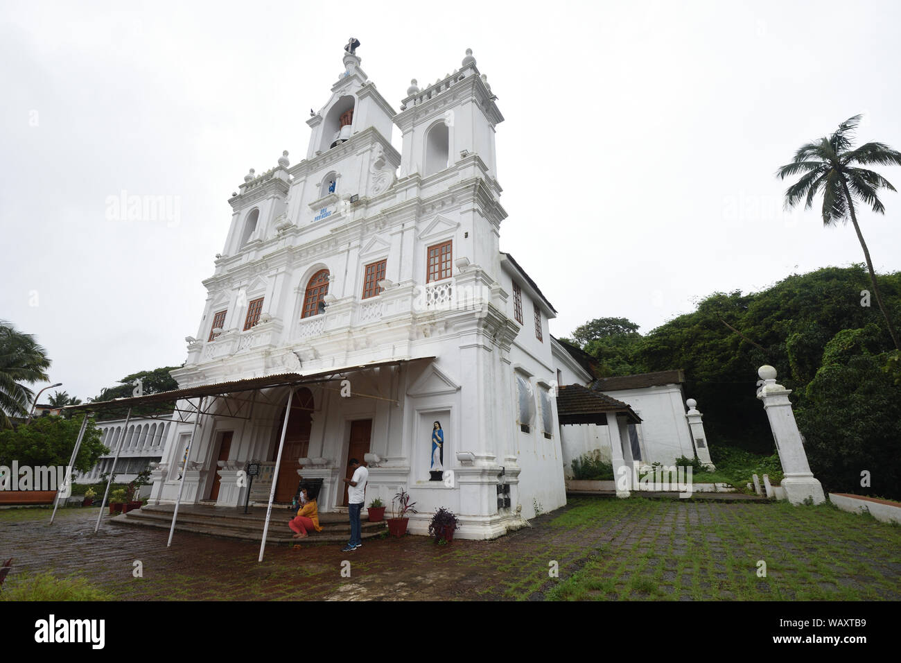 Nostra Signora dell Immacolata Concezione di Maria la Chiesa. Panaji, Goa, India. Foto Stock