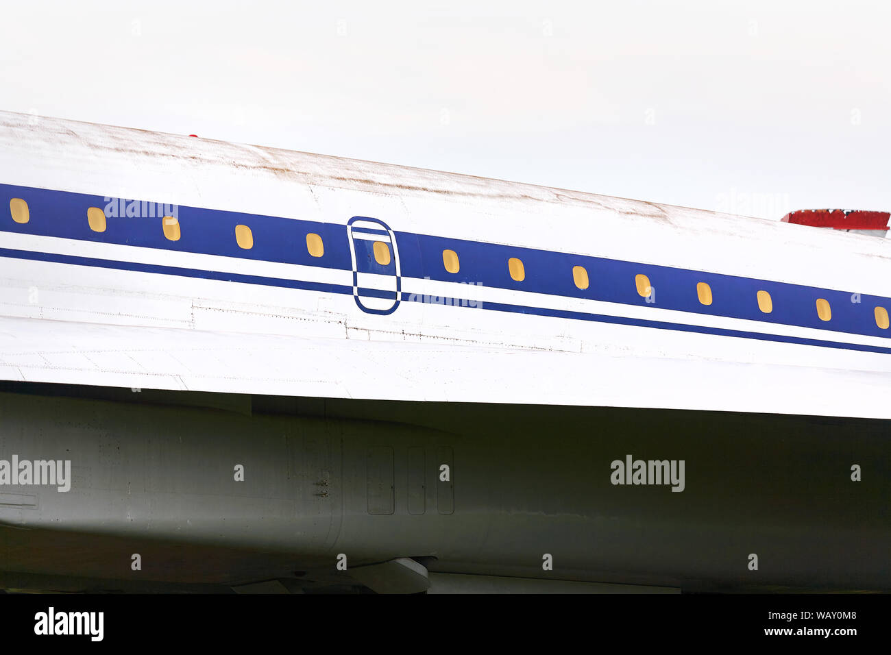 Vecchio aereo militare cabin close-up. Foto Stock