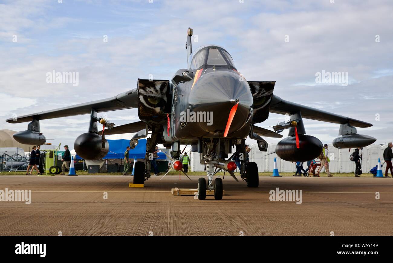 Panavia Tornado tedesco del Tactical Air Force Squadron 51 con una speciale vernice schema con il WW1 asso del volo tedesco Max Immelmann a RIAT 2019 Foto Stock