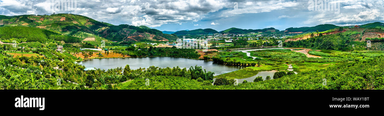 Paesaggio di Dalat, Vietnam Foto Stock