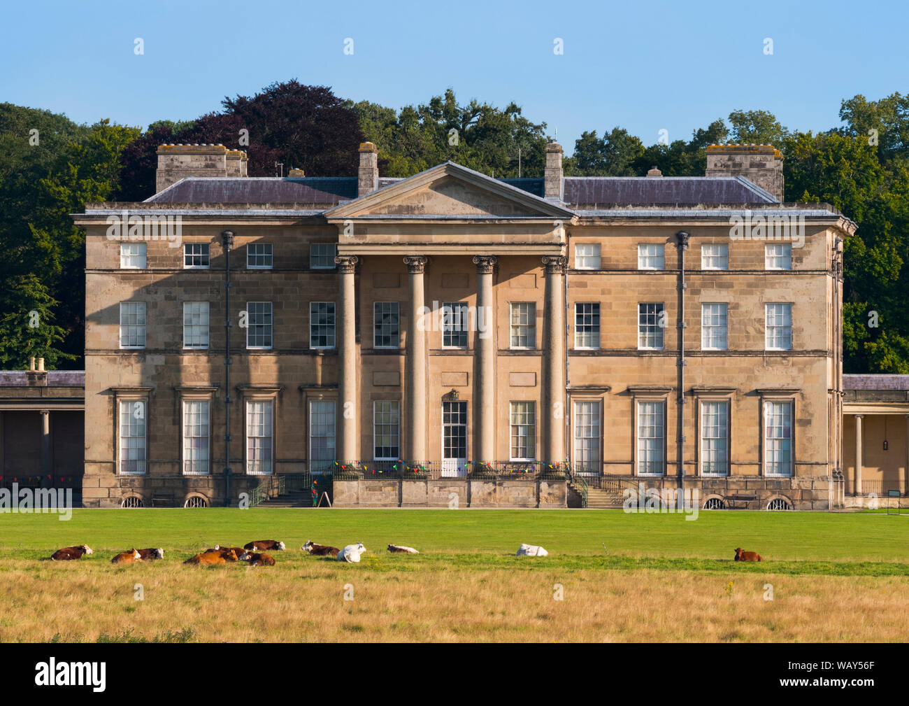 Attingham Park Hall, vicino a Shrewsbury, Shropshire. Foto Stock