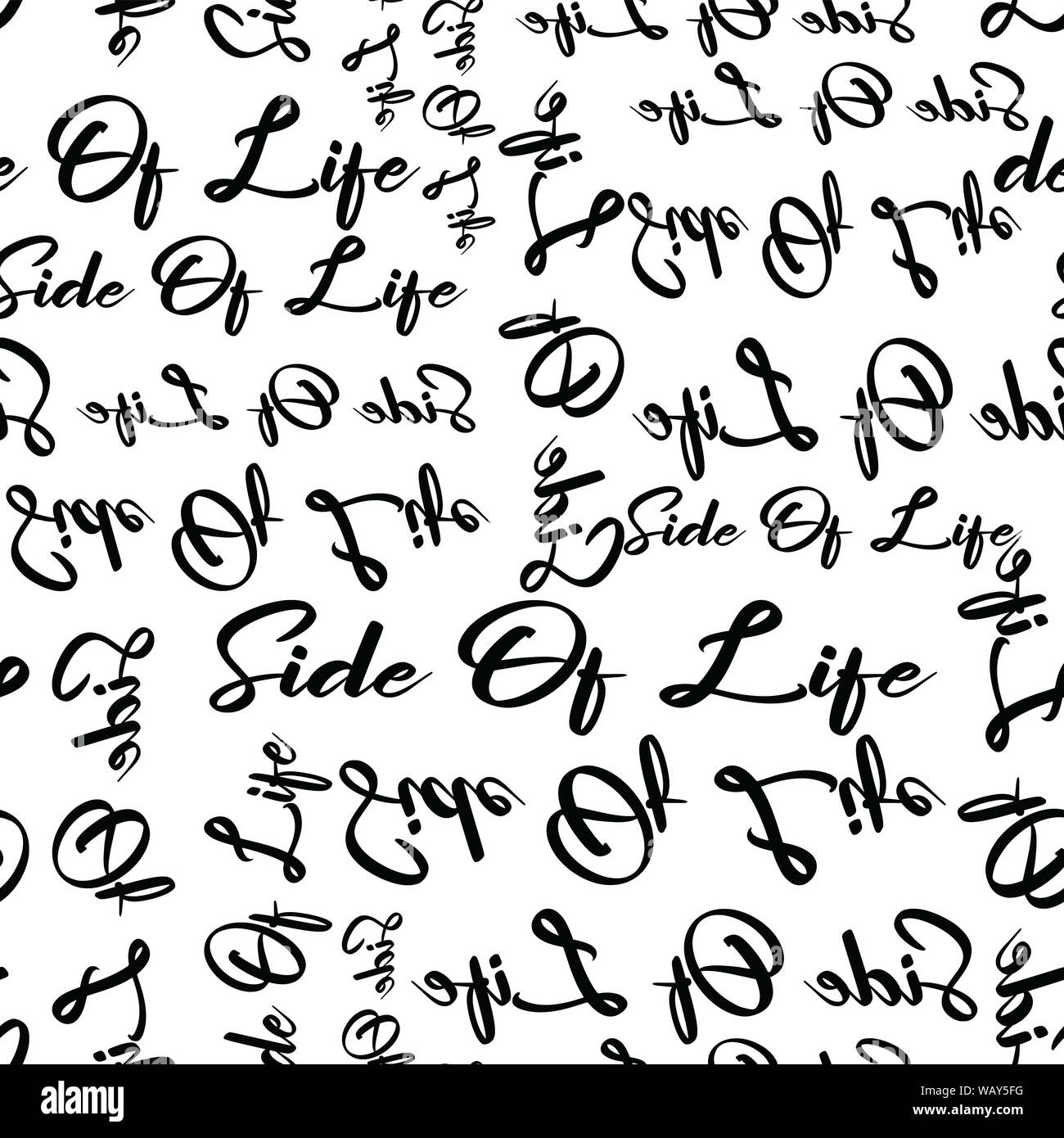 Trendy moda lato della vita di testo del modello di progettazione Foto Stock